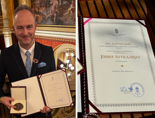 József Attila-díjat kapott a nyíregyházi származású dr. Lutter Imre