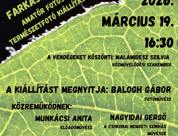 Évszakok – természetfotó-kiállítás nyílik a Városmajorban