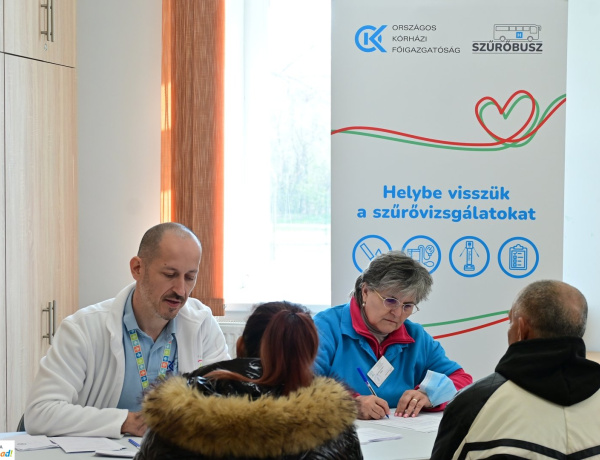 Egy lépés az egészségért – Ingyenes szűrővizsgálatokra várták a lakosságot a Huszártelepen