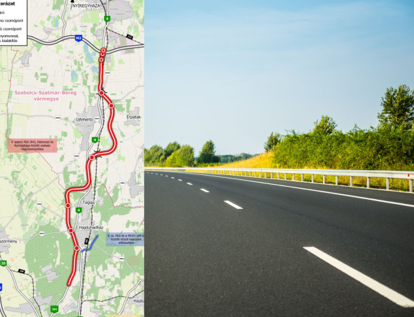 Elkészülhetnek a tervek a Debrecen és Nyíregyháza közötti 4-es főút négysávosításához