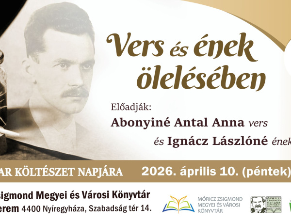 Vers és ének találkozik a költészet napján a könyvtár kamaratermében