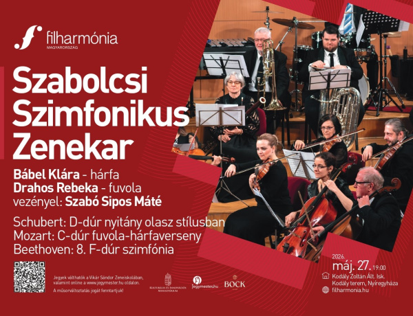 Világhírű mesterek művei csendülnek fel a Szabolcsi Szimfonikus Zenekar koncertjén