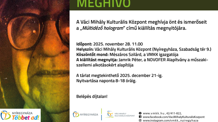 Hologramkiállítás nyílik a Nobel-díjas Gábor Dénes tiszteletére a VMKK-ban