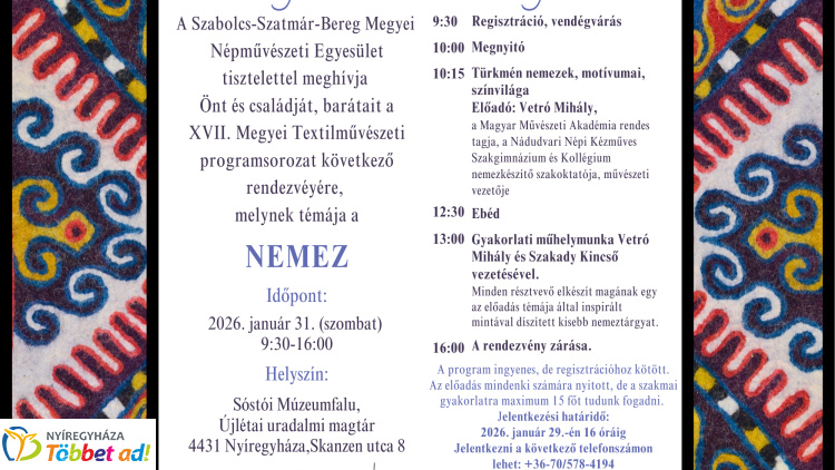 A nemezelés hagyományaival ismerkedhetnek az érdeklődők Sóstón