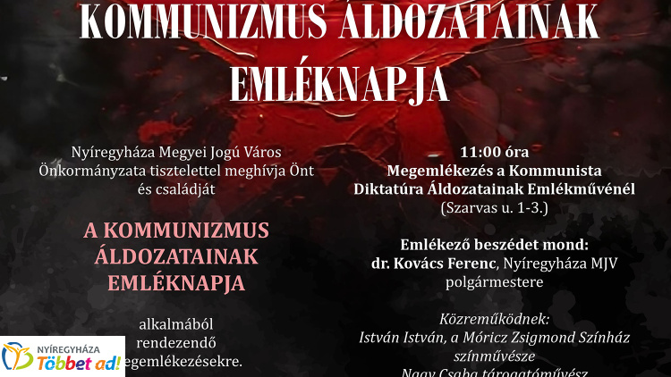 Emlékezni a névtelenekre is – Nyíregyháza megemlékezése a kommunizmus áldozatairól