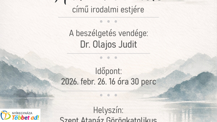 Haiku-variációk címmel tart irodalmi estet a Bessenyei György Irodalmi és Művelődési Társaság