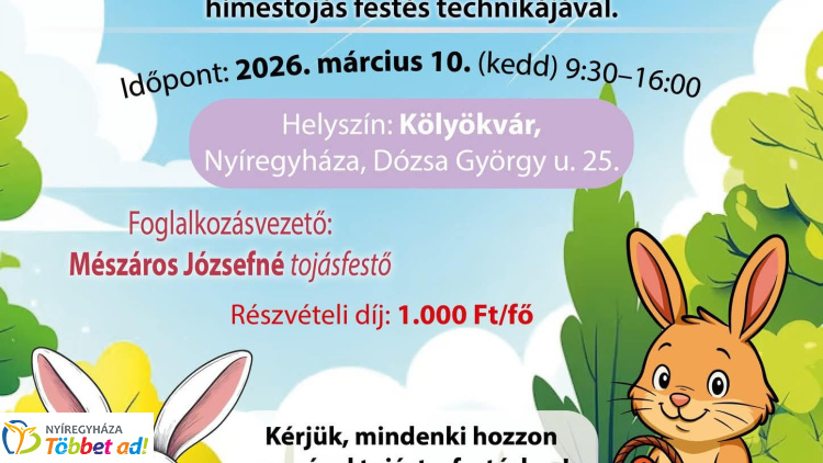 Megismerhetik a beregi aranyporos tojásfestés technikáját a Kölyökvárban