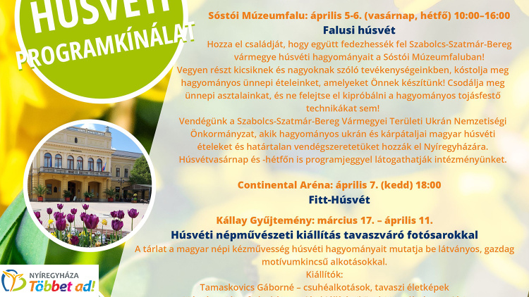 Nyíregyháza Önkormányzata húsvéti programkínálattal bővíti a Tavaszi Zsongást