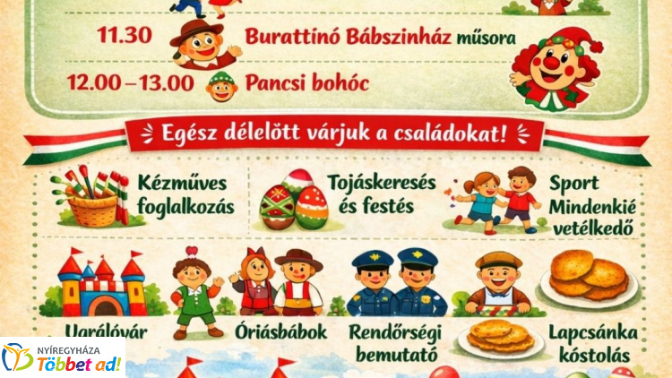 Családi nappal várják a kicsiket és nagyokat a Malomkertben