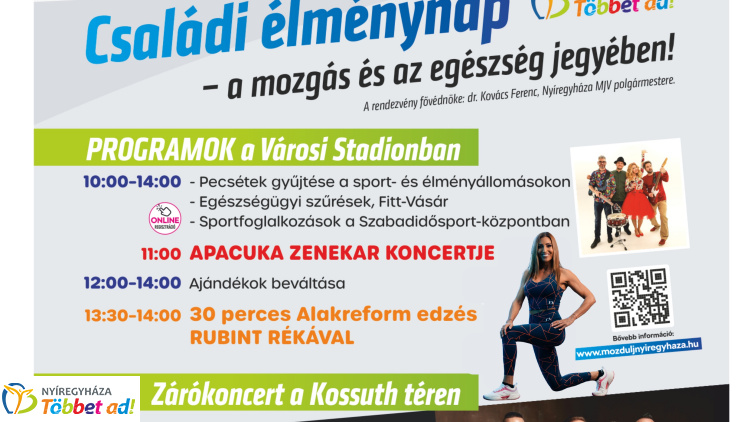Családi élménynapra várják az érdeklődőket a Városi Stadionban