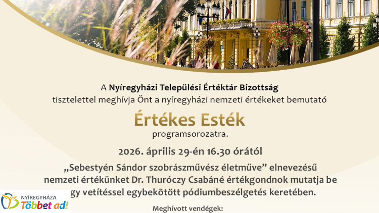 Sebestyén Sándor szobrászművész életművét mutatják be az Értékes Esték programsorozatban