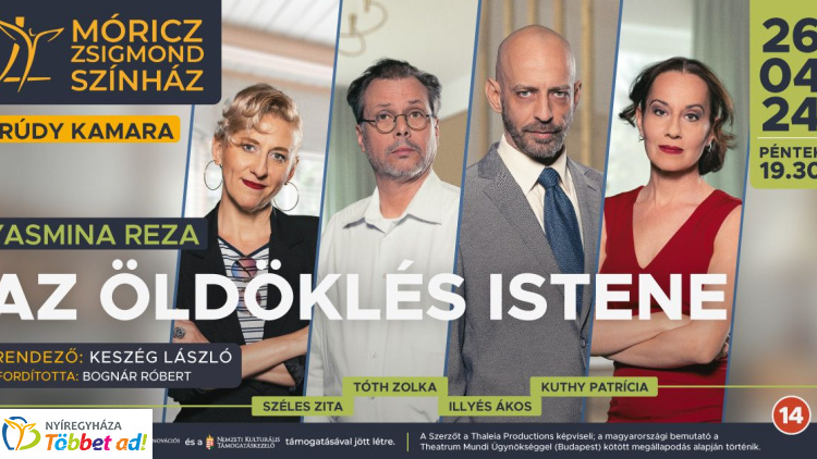 Feszült játszma a Krúdy Kamarában – „Az öldöklés istene” Nyíregyházán