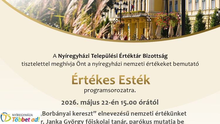 A „Borbányai kereszt” kerül az Értékes Esték programsorozat középpontjába