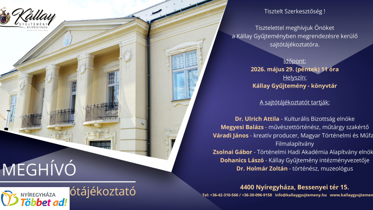 Történelmi filmekről és a múlt hiteles bemutatásáról tartanak sajtótájékoztatót Nyíregyházán