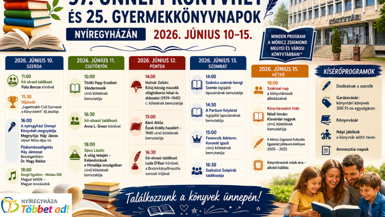 Könyvbemutatók, író-olvasó találkozók és kulturális programok várják az érdeklődőket a 97. Ünnepi Könyvhéten