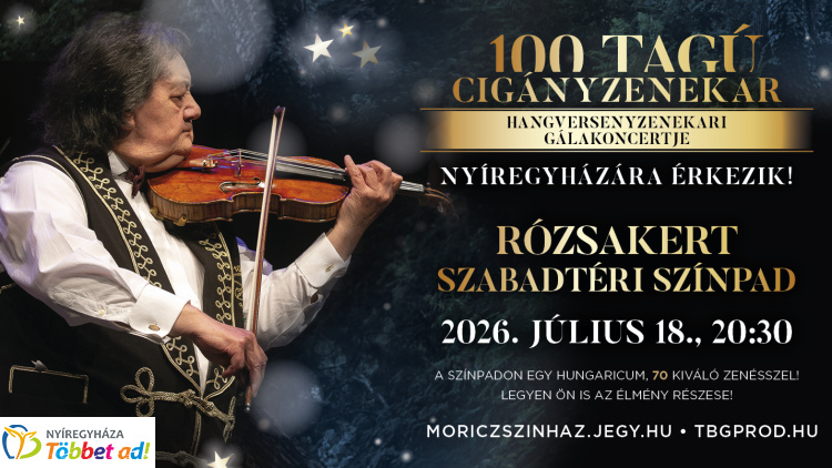 A 100 Tagú Cigányzenekar koncertshow-ja érkezik a Rózsakertbe
