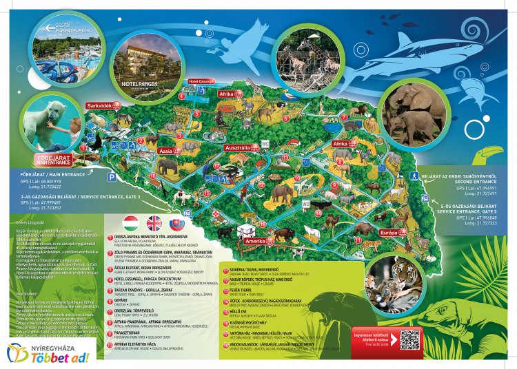 nyíregyháza részletes térkép Digitális térkép a Nyíregyházi Állatparkban – A részletekről Jakab 