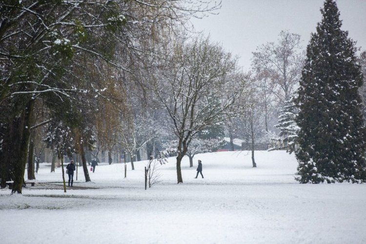 Leesett az idei első hó, a Dunántúlon máris fennakadásokat okoz