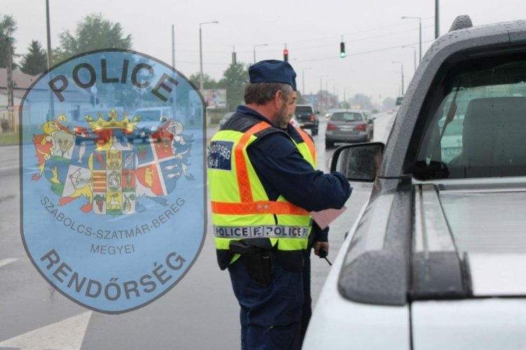 Közlekedésbiztonsági ellenőrzést tartottak Szabolcs-Szatmár-Bereg megyében