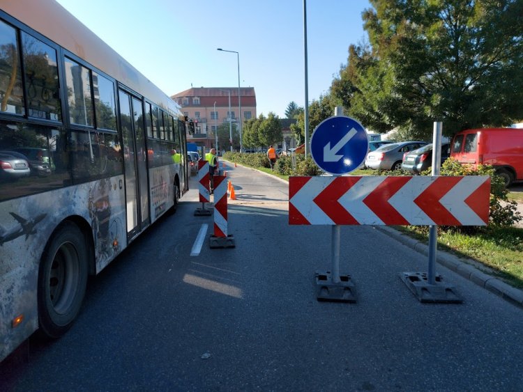 Az Egyház utcán tartanak a felújítási munkálatok                    