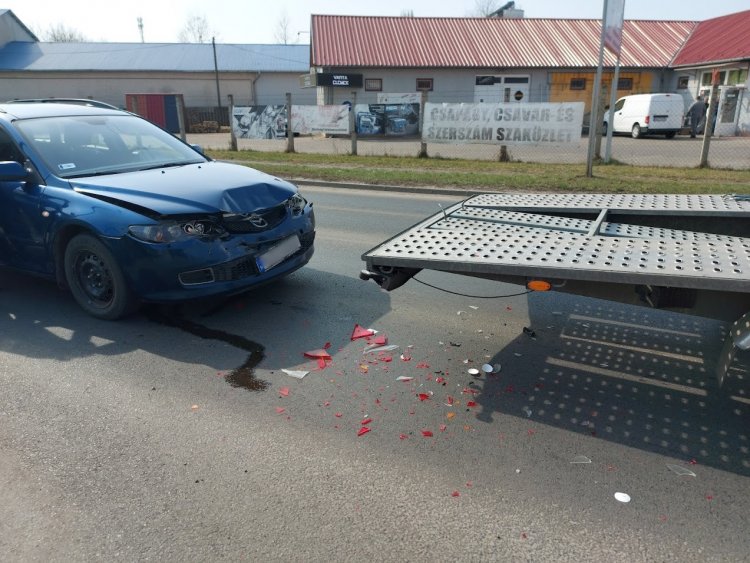 Ráfutásos baleset történt kedden délelőtt a Kállói úton