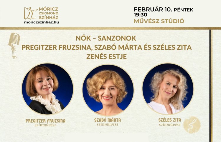 Pregitzer Fruzsina, Szabó Márta és Széles Zita zenés időutazásra invitálják a közönséget