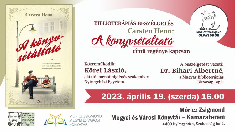 Biblioterápiás beszélgetés A könyvsétáltató regény kapcsán