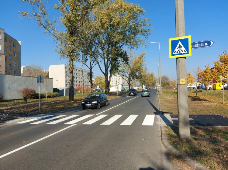 Vadonatúj gyalogátkelőhellyel gazdagodott Nyíregyháza