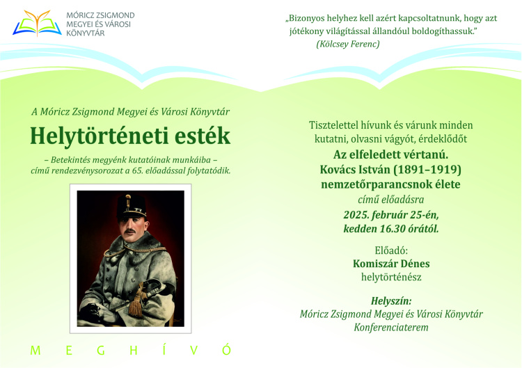 Egy elfeledett vértanú emlékezetét elevenítik fel a könyvtárban