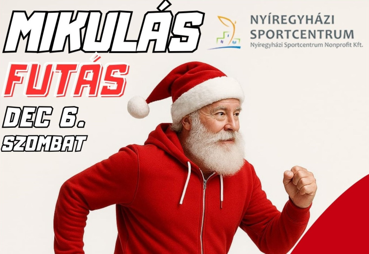 Futócipőt fel – közeleg a Mikulás Futás Nyíregyházán!