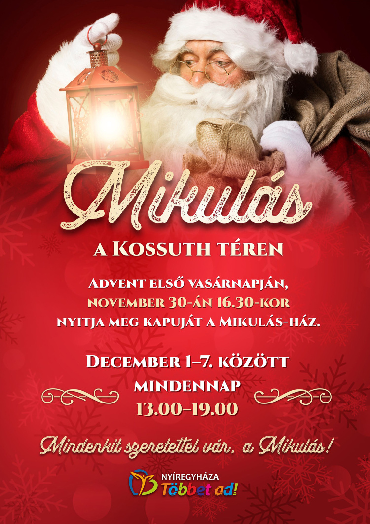 Megérkezik a Mikulás a Kossuth térre – Egy hétig várja a gyerekeket a Mikulás-ház