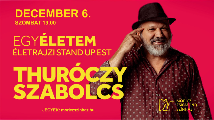 Thuróczy Szabolcs lép a Móricz Zsigmond Színház Nagyszínpadára szombaton