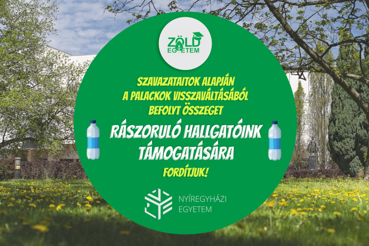 PET-palackokból segítség: a Nyíregyházi Egyetemi közössége a rászoruló diákokat támogatja