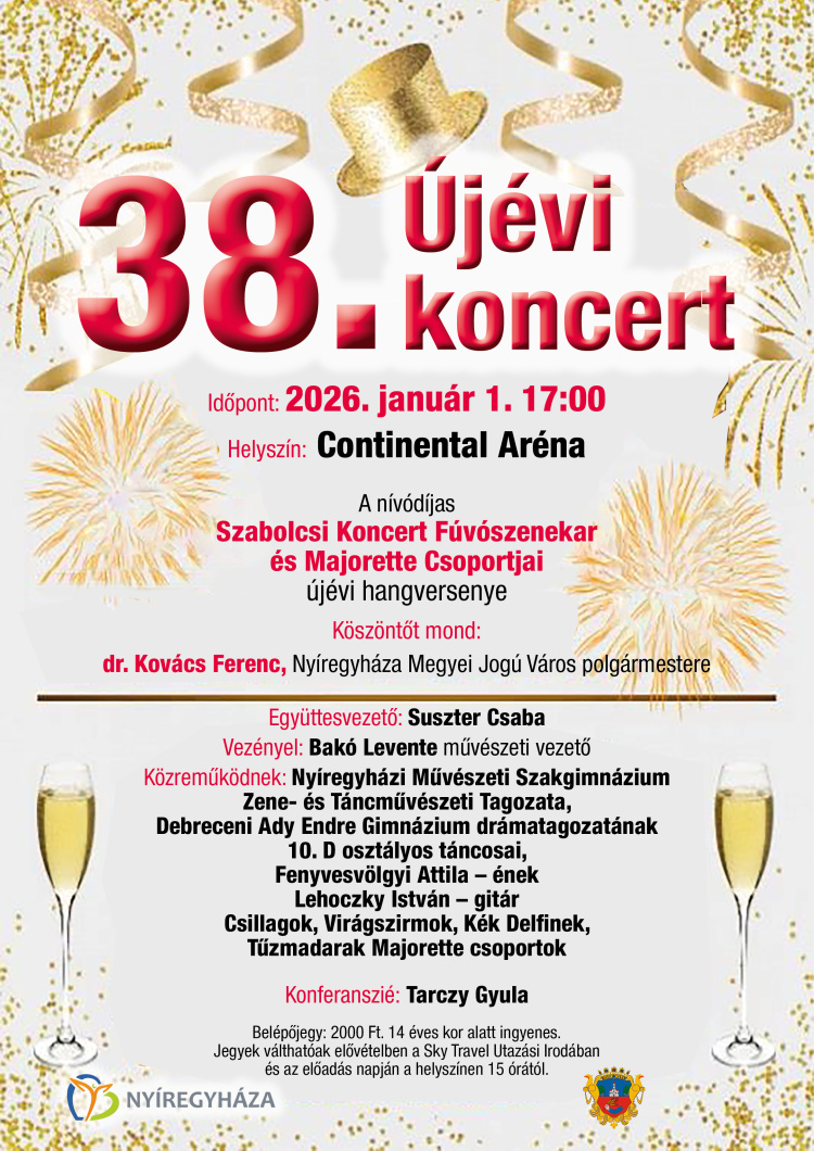 Ragyogó hagyomány: ez már a 38. Újévi Koncert lesz a Continental Arénában