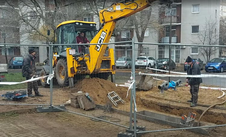Korszerűsítést végez a NYÍRTÁVHŐ a Dohány utca elején