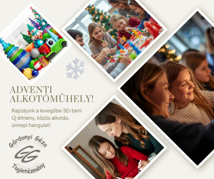 Adventi Alkotóműhely a Gárdonyiban – ahol az ötletek térbe emelkednek