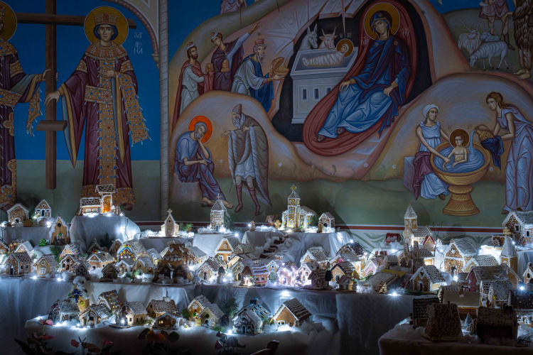 Mézeskalács falu épült a nyíregyházi görögkatolikus székesegyházban