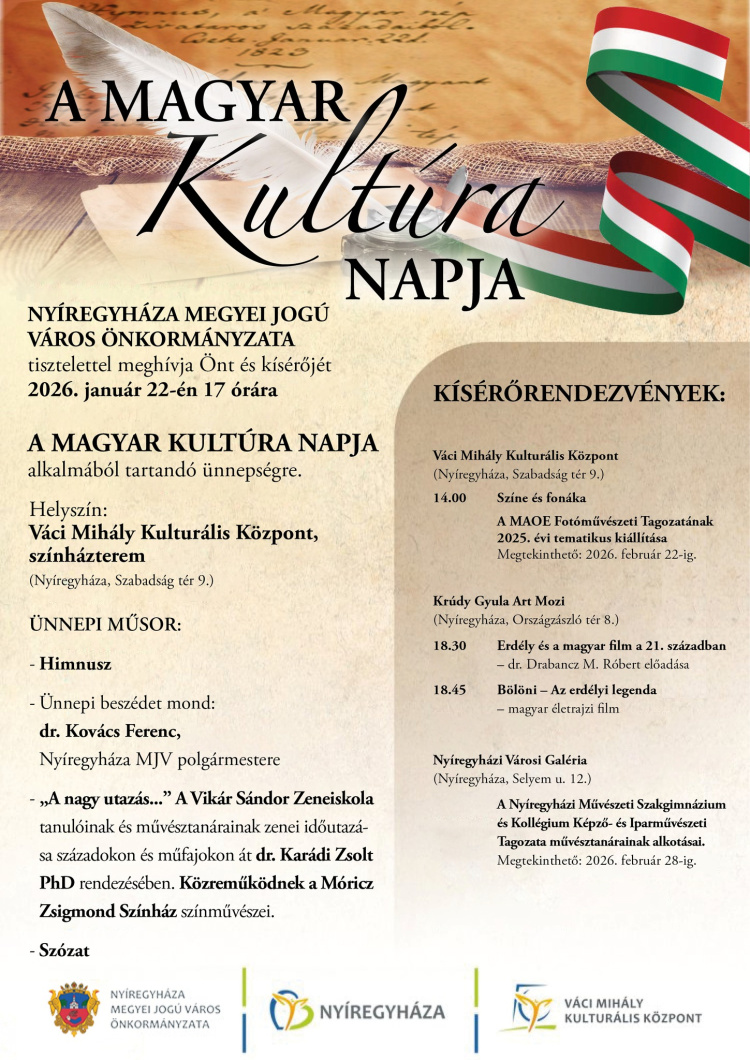 Ünnep, amely összeköt – A magyar kultúra napja Nyíregyházán