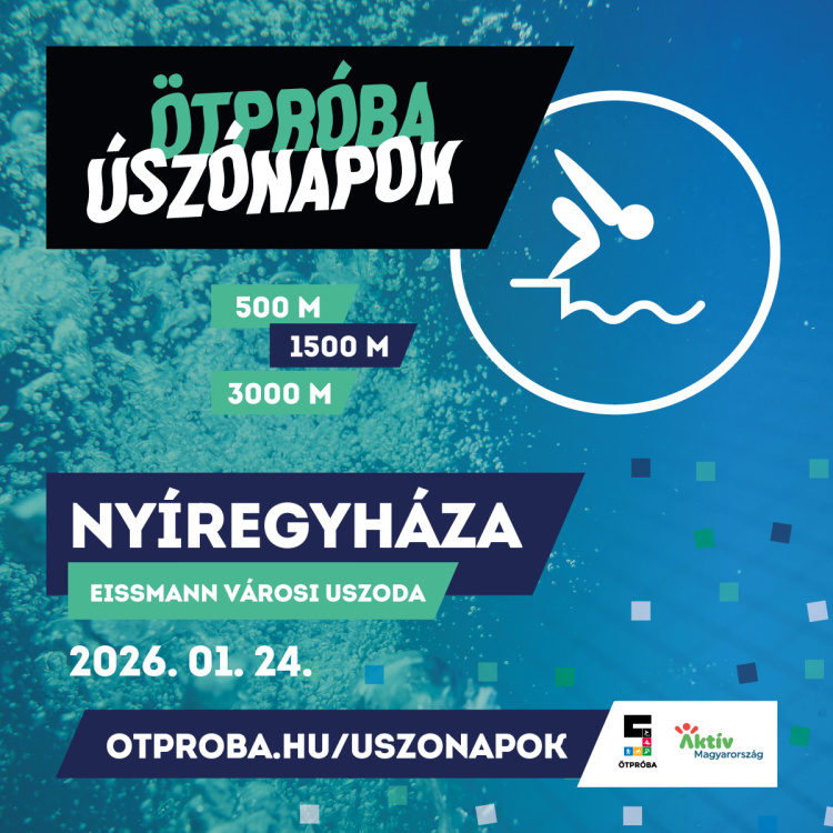 Ötpróba Úszónapok 2026: januárban Nyíregyházán is lehet pontokat gyűjteni