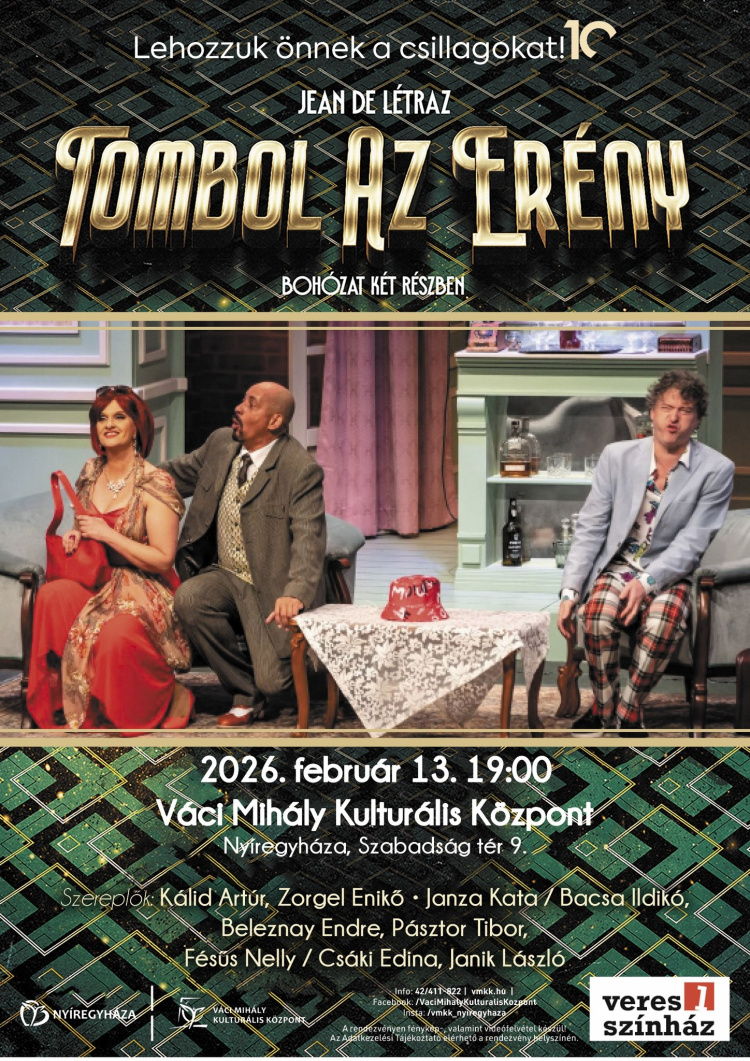 Tombol az erény Nyíregyházán – sztárszereposztással érkezik a fergeteges bohózat