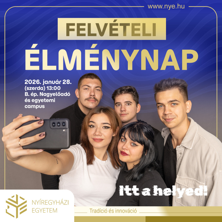 Felvételi Élménynap a Nyíregyházi Egyetemen – személyes tapasztalatokkal segítik a továbbtanulást