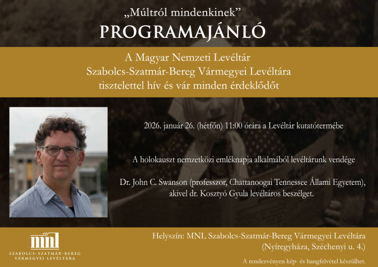 „Múltról mindenkinek” – programajánló a Magyar Nemzeti Levéltárban
