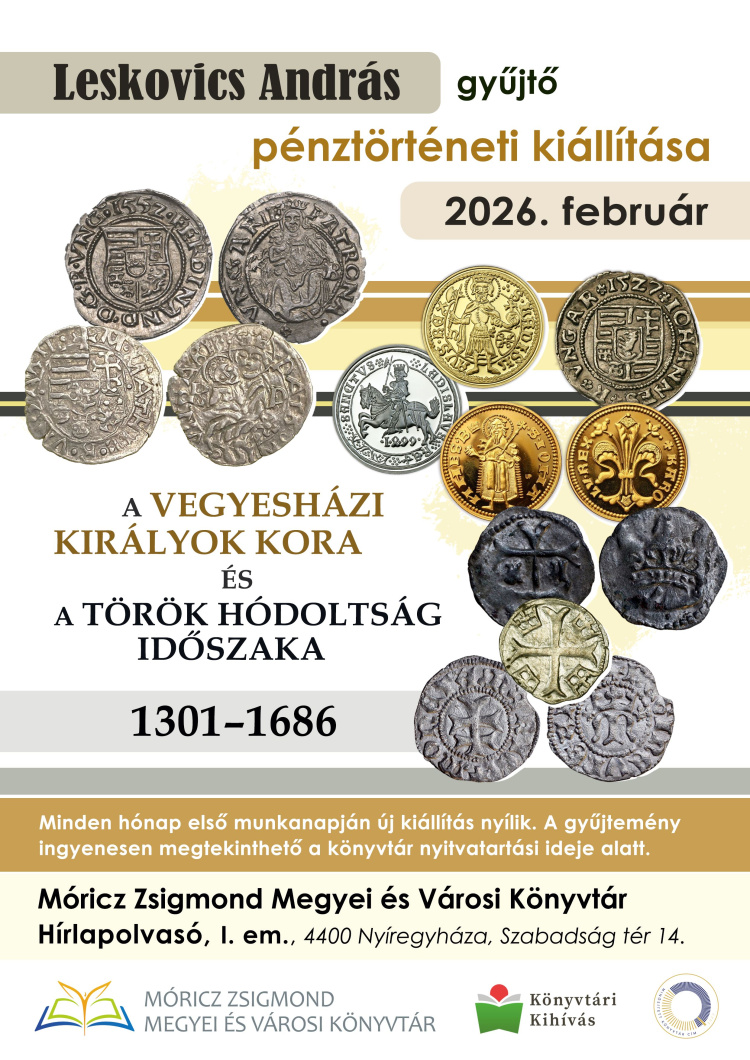 Pénztörténeti kiállítás nyílik a Móricz Zsigmond Könyvtárban