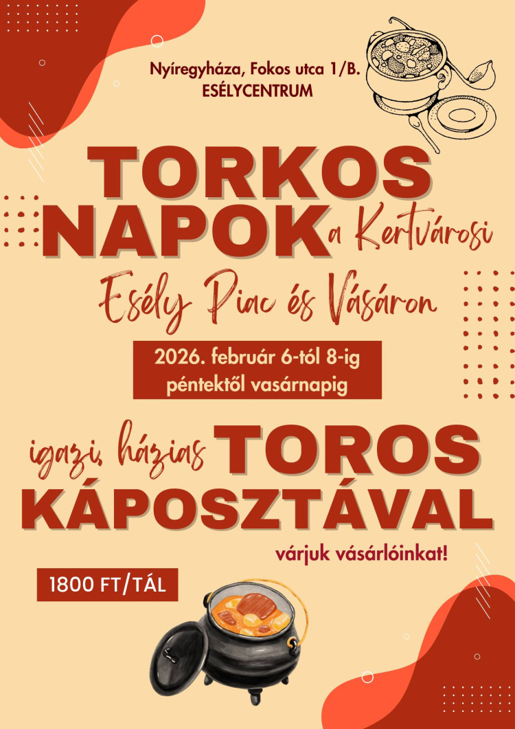 Mit szólna egy finom, házias toroskáposztához? - Torkos napok a kertvárosi Esély Piacon és Vásáron
