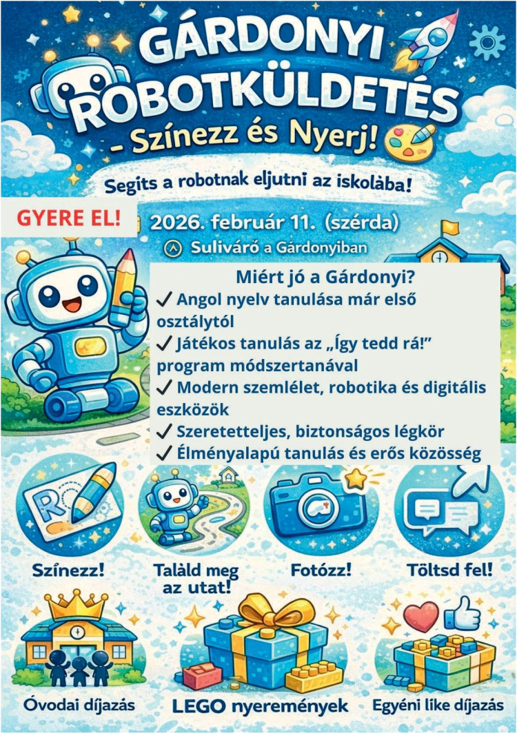 Suliváró a Gárdonyiban – Robotküldetés óvodásoknak