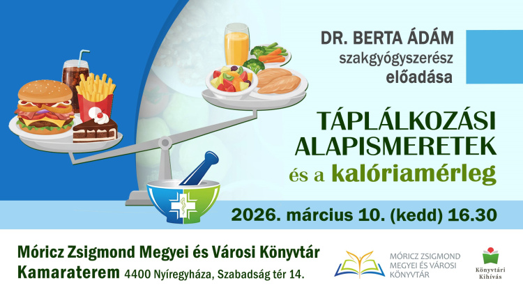 Táplálkozási alapismeretekről tart előadást Dr. Berta Ádám Nyíregyházán