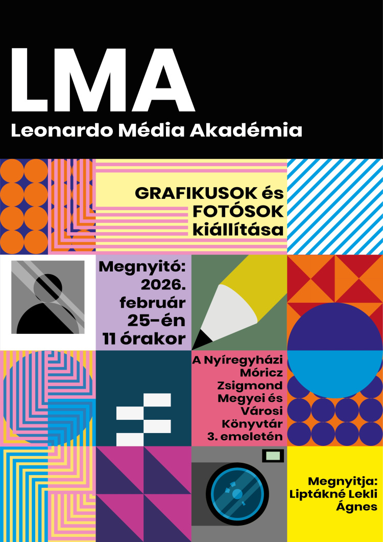 A Leonardo Média Akadémia grafikusainak és fotósainak kiállítása nyílik a könyvtárban