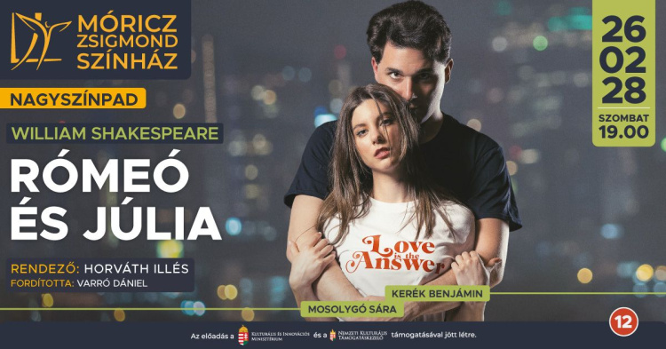 „Ez egy ajándék szerep” – Rómeóként készül a bemutatóra Kerék Benjámin 