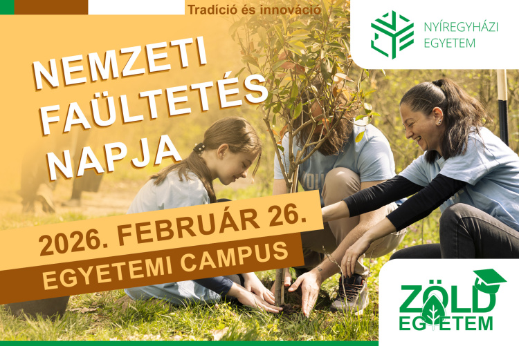 A Nemzeti Faültetés Napjához csatlakozik a Nyíregyházi Egyetem