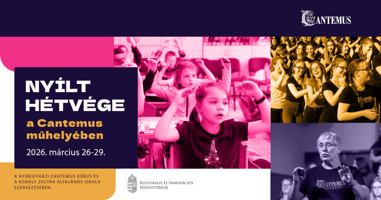 Nyílt hétvégére várja az érdeklődőket a Cantemus